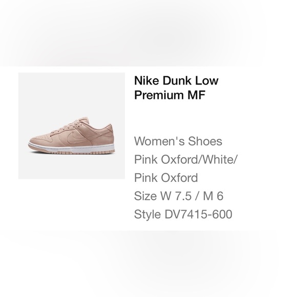 Nike ♡ Pink Oxford Dunk Low - Picture 10 of 13